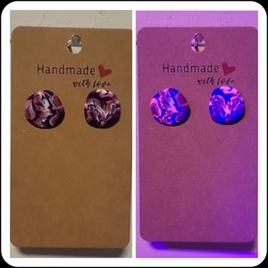 "Ugly Sweater" UV Reactive Handmade Earrings